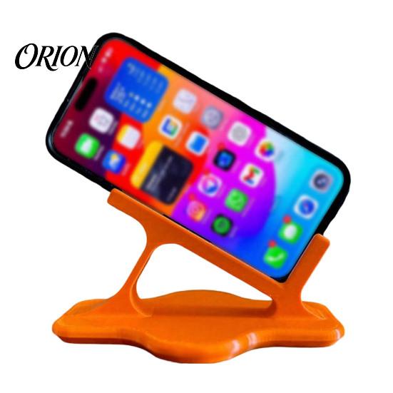 Showcase Phone Holder Lazy Stand, Ergonomic Curved for Side Lying Bed Mobile Sofa, Hands-Free Cradle Watching Video, Portable Desk Accessory
