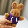 Rabbit Plush Keychain Toy Cute Stuffed Animal Doll Kids Birthday Keyring Gift