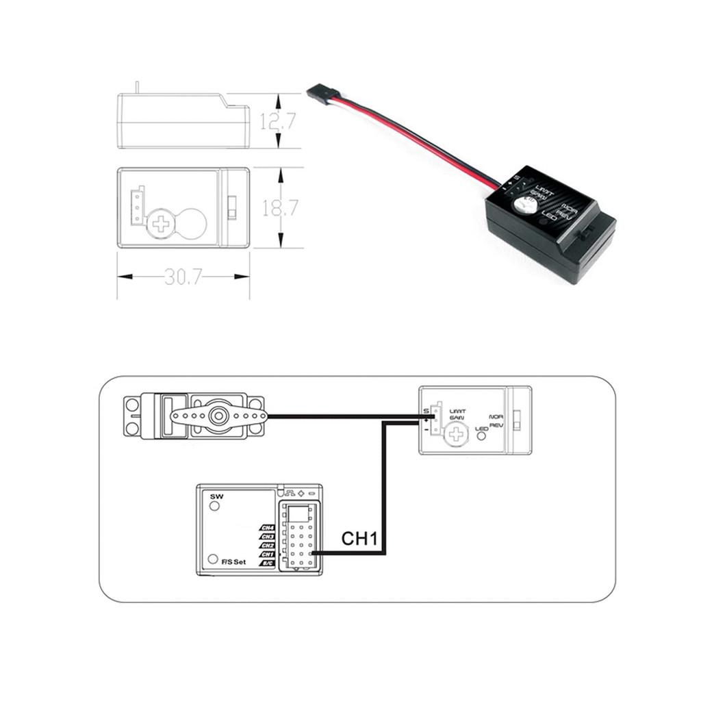 Sharprepublic Giroscopio Giroscopio Auto RC da Corsa Drift Sensore Giroscopico: Giroscopio Vibrazione Sistema SMM