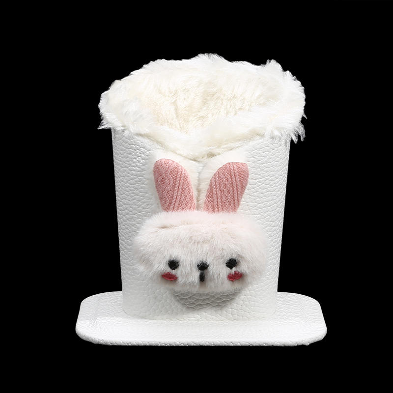 Multifunktionaler Stifthalter und Make-up-Pinsel-Aufbewahrungsständer mit weichem Plüschfutter, Brillenständer, niedliches Kawaii-Brillenetui