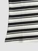 Completo Estivo a Strisce da Donna: T-shirt Sportiva e Pantaloncini