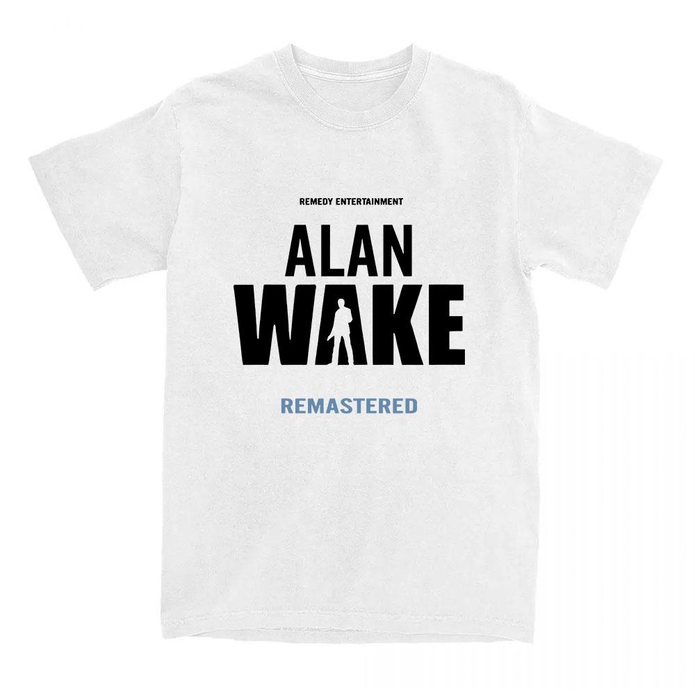 Alan Wake 2 Koszulka z nadrukiem Koszulki bawełniane z krótkim rękawem Streetwear Unisex Luźny codzienny T-shirt z okrągłym dekoltem Góra