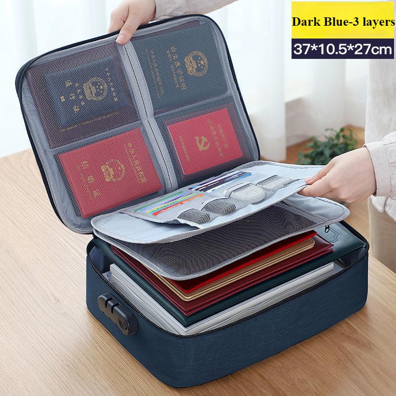 Credit Card Certificate Tote Bag Home Office Document Storage Bag Organizer File Folder Airline Ticket Organizer Bag Accessories Supplies