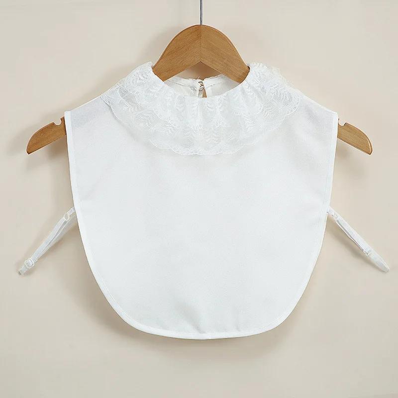 Linbaiway Lapel Shirt Fake Collar for Women Detachable Collars Lady False Collar Blouse Top Female Sweater Removable Nep Kraagie