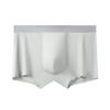 Plus Size Men's Summer Ultra Thin Oyster Vegetable Antibacterial Crotch Ice Silk Non Mark Quick Drying Mid Waist Flat Angle Briefs