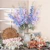 Fake Delphinium Flower Wedding Artificial Delphinium Fake Plants Wedding Bridle Bouquet Indoor Outdoor Home Kitchen Office Table