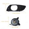 LED Fog Lamp For Toyota Yaris Vitz 2003 2004 2005 2006 Fog Lamps Car Front Bumper Foglights with Frame Covers Wires Relay 12V