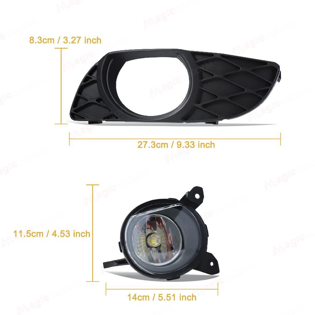 LED Fog Lamp For Toyota Yaris Vitz 2003 2004 2005 2006 Fog Lamps Car Front Bumper Foglights with Frame Covers Wires Relay 12V