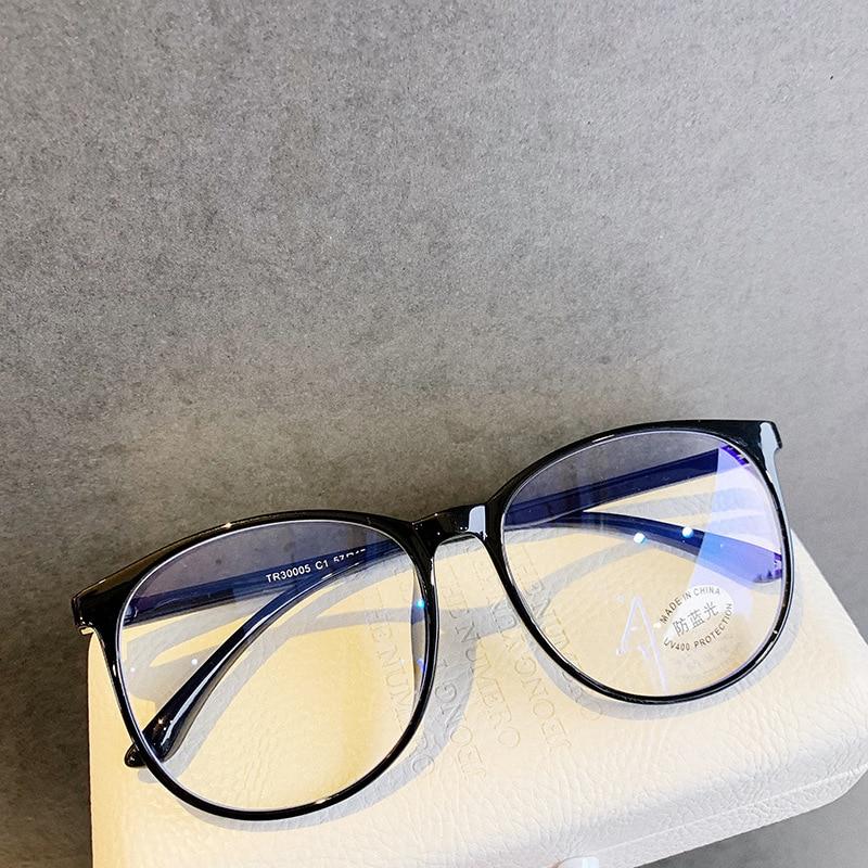 Transparent Computer Glasses Frame Women Men Anti Blue Light Round Eyewear Blocking Glasses Optical Spectacle Eyeglass EMA