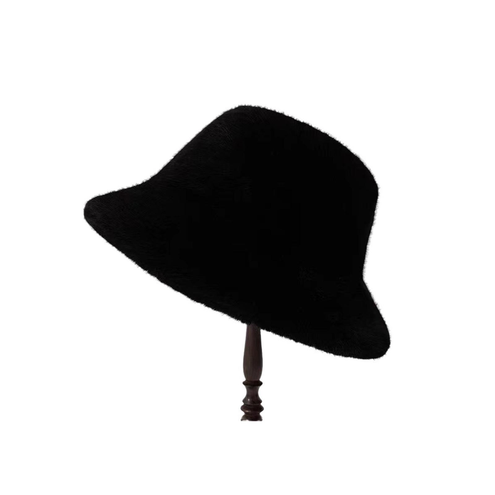 

Fisherman s Hat, Mink Cold Resistant And Warm, Large , Basin Hat, Thickened Korean Version, Looks Small The Face One Size