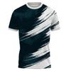 3D Printed Color Blocked Stripes T-Shirts Summer Short Sleeves O-Neck Tops Colorful Pattern Sports Casual Men's T-shirts