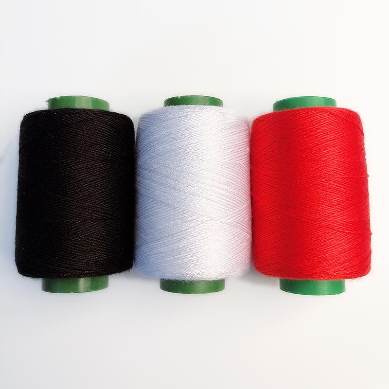Polyester Sewing Thread Set: White, Black, Colored Threads & Needles for Hand & Embroidery Sewing