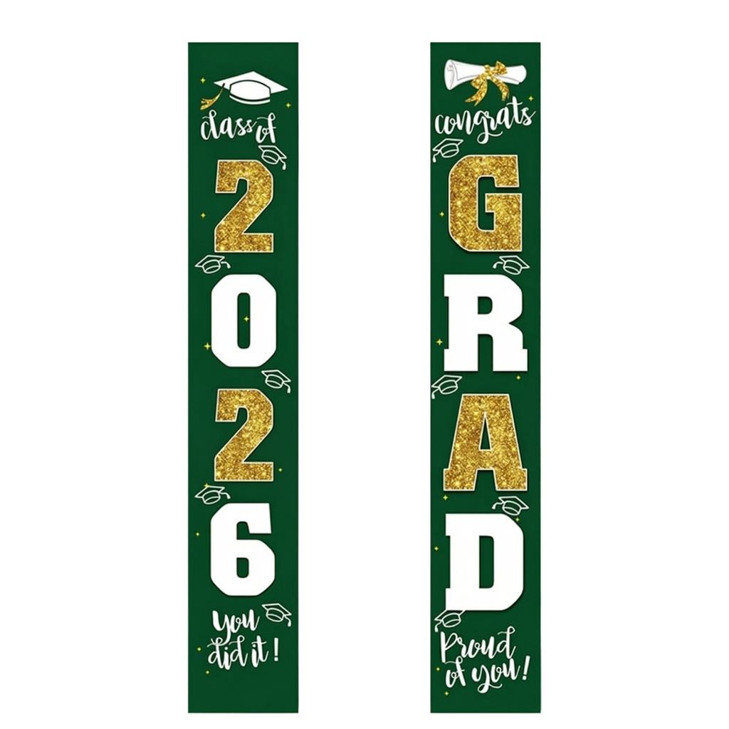 Graduation Class Decoration Door Flag Hanging Flag Graduation Party Decoration Supplies