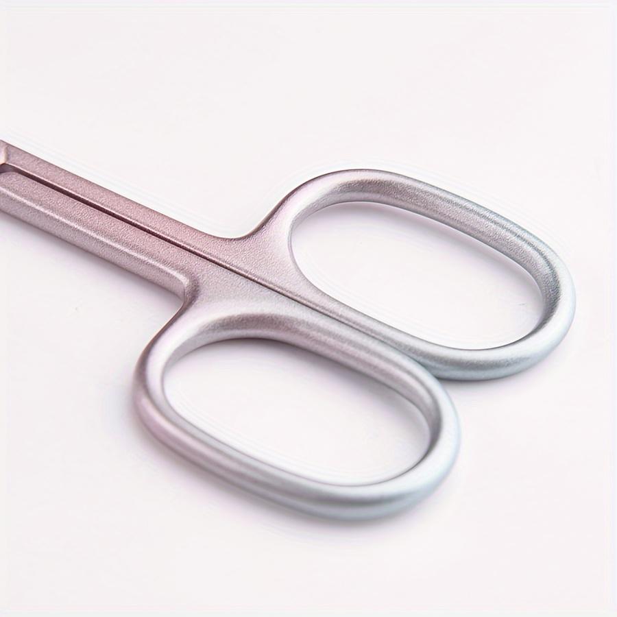 Coral Pink Hypoallergenic Cuticle Scissors for Women Ambidextrous Makeup Tool, Gentle Nail Care, Professional Trimming
