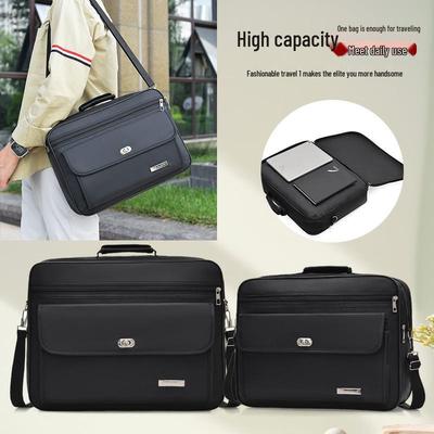 Borsa a tracolla da uomo in tessuto Oxford stile coreano - Borsa a mano alla moda per computer di grande capacità