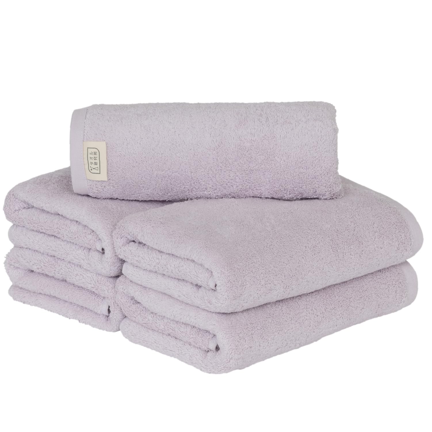 

Towel Laboratory Mini Bath Light Set of Fast JapanTechnology [Volume Rich] #003 Towels, Lavender, 5, Hotel-Grade, Thick, Fluffy, High-Breathability,