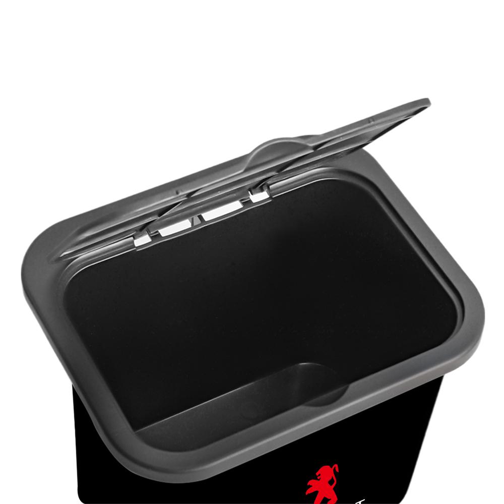 Car Trash Can Hanging Vehicle Garbage Organizor With Lid Auto Garbage Storage Box For Peugeot 208 4008 308 107 407 5008 106 205