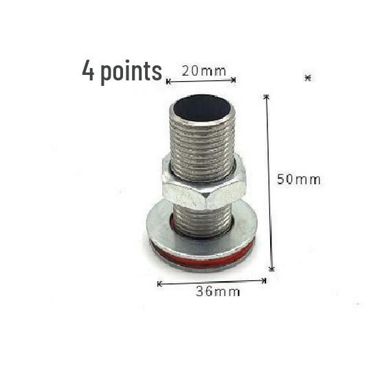 Stainless Steel 4-Point Thread Oil Drum Tank Connector
