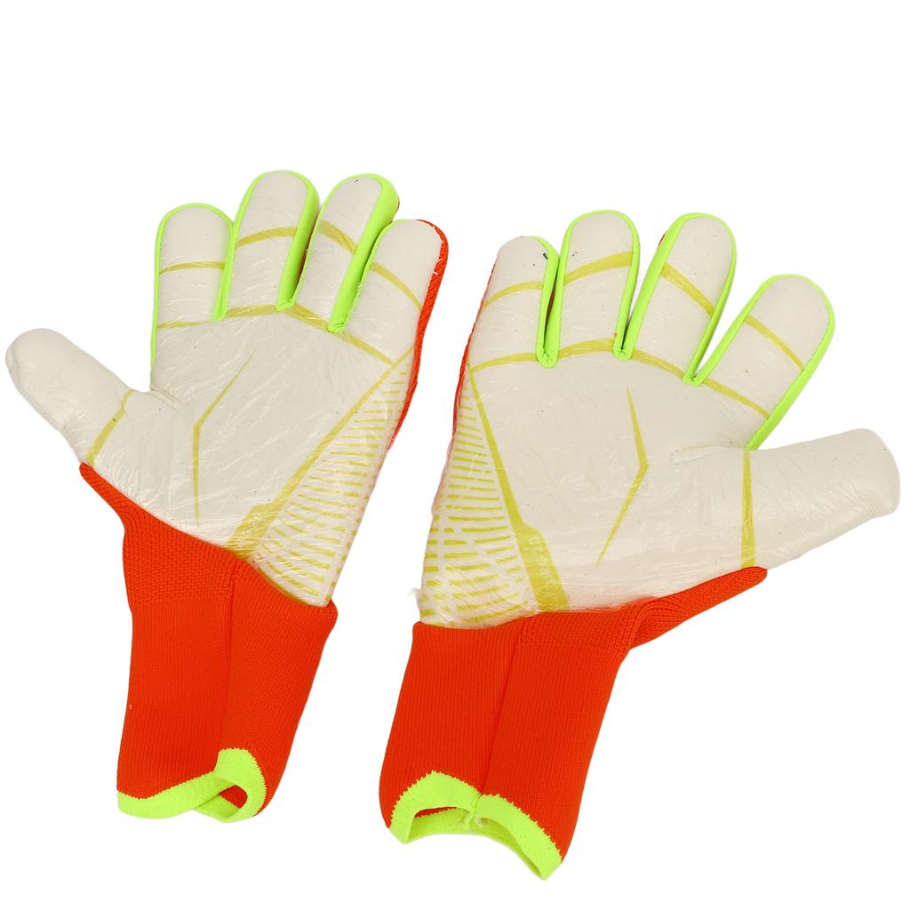 Soccer Goalie Gloves for Men Women Latex Nylon Anti Slip Breathable Finger Protection Soccer Goalkeeper Gloves for