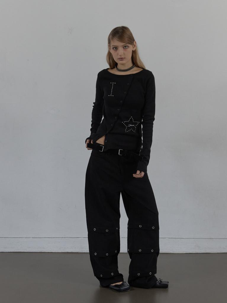 SETUP-EXE Star Button Top / Black