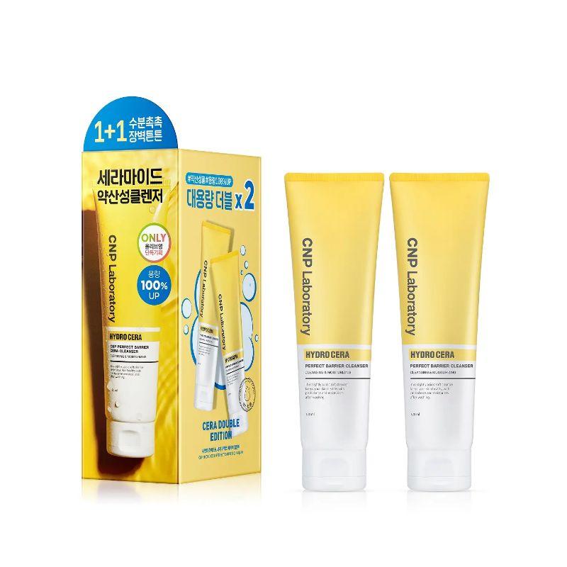 CNP Hydro Cera Perfect Barrier Cleanser Skin Barrier Care Hydrating Gentle Facial Cleanser 1+1 Set