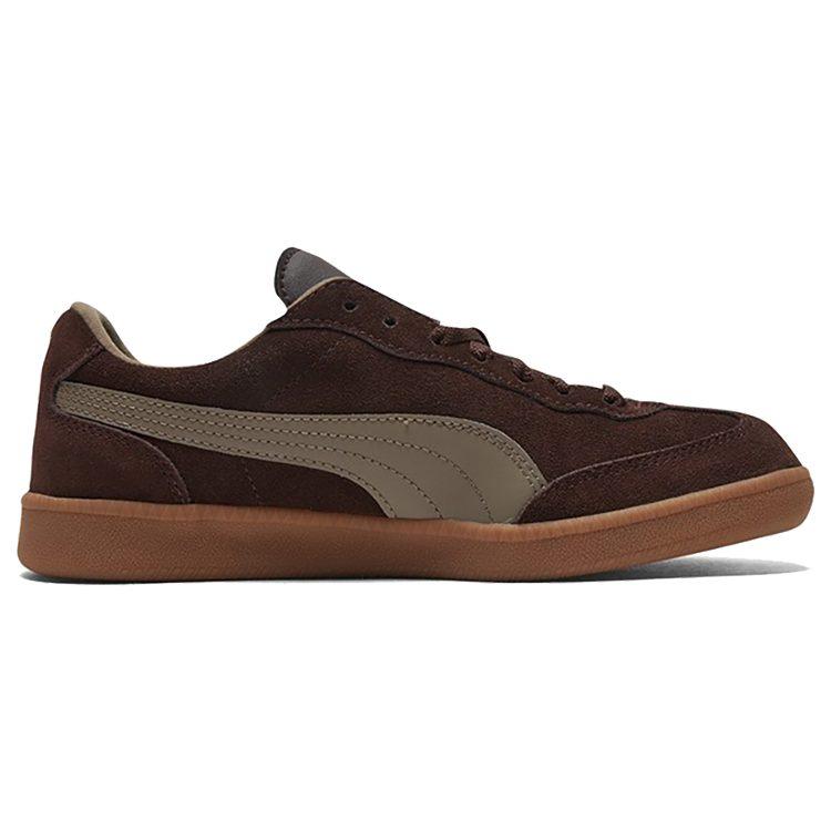 Puma Liga Suede Low Casual Board Shoes Chocolate Brown 341466-75
