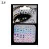 Fashion Colorful 3D Crystal Temporary Tattoo Face Gems Jewels Rhinestone Glitter Adhesive Stickers Festival Body Facial Decor