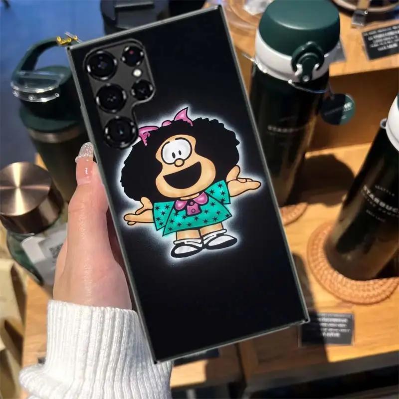 Cartoon Mafalda Cases Phone Case for Samsung Galaxy S26 Ultra S25 Edge S24 S23 FE S21 Plus S20 S22 Cover TPU Capa Shell Shockpro