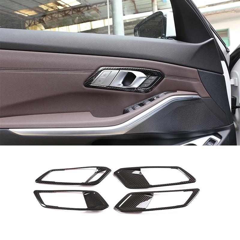 ABS Carbon Fiber Interior Kit Dashboard Console Gear Shift Panel Decoration Cover Trim Stickers For BMW 3 Series G20 -