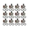 FLEOR 12 PCS Mini Potentiomètres 18 cannelures Pots de Guitare 500K / 250K Axe Long / Court Choisissez des Pièces de Guitare Électrique