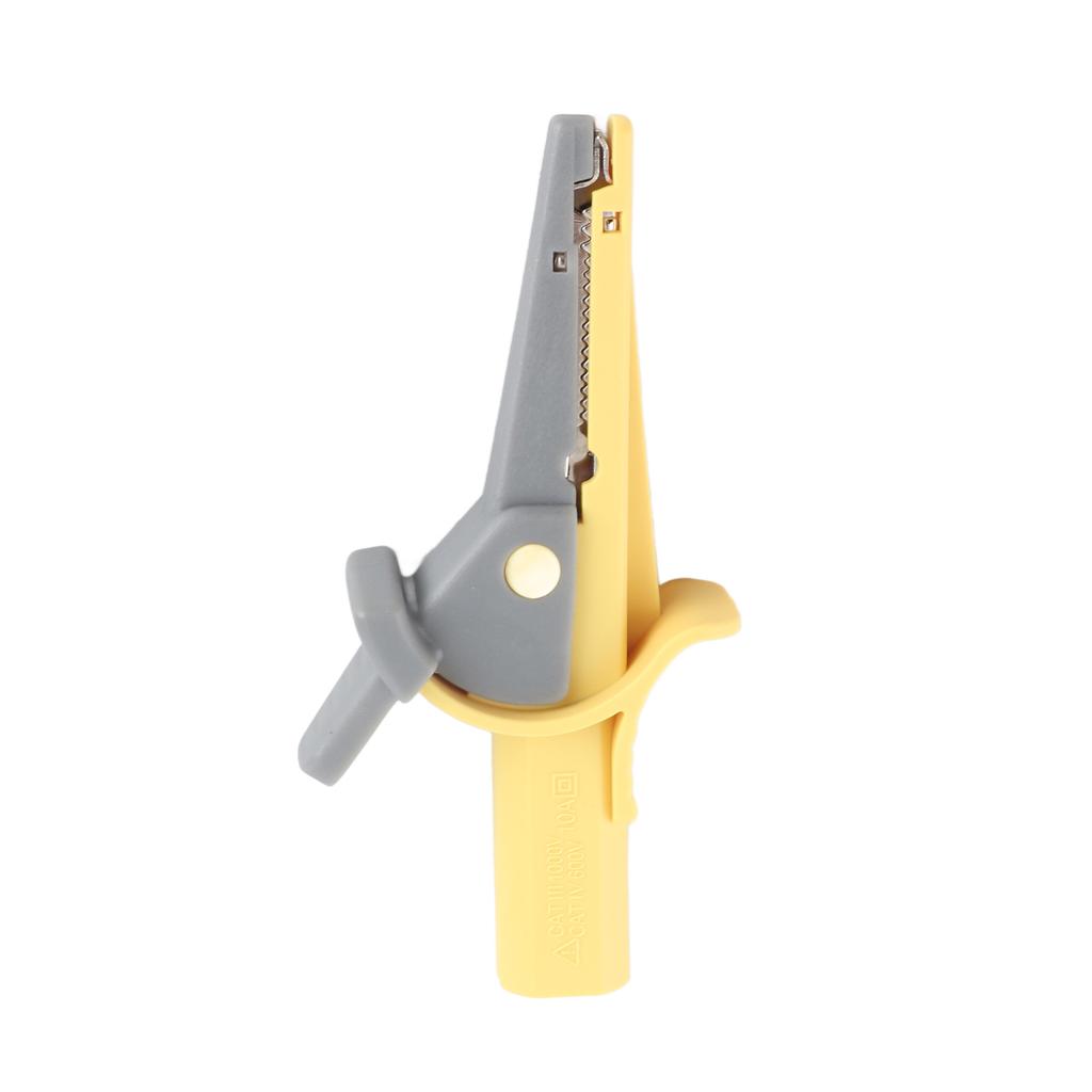 Cable Clip Insulated Test Clamp 20mm Opening Powerful Efficient with 4mm Banana Socket for Trucks for Cars