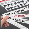 1Pcs Car ABS Badge Letter Label Space X Logo Tail Trunk Sticker For Tesla SpaceX Model 3 Model Y Model S Model X DUAL MOTOR Coil