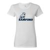 Samford University Bulldogs Primary Logo Womens T-Shirt - White