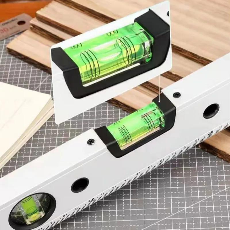 Magnetic Torpedo Level Tool 3 Vial Spirit Level Aluminum Shockproof High Visibility Bubble Leveler Durable Measuring Tool