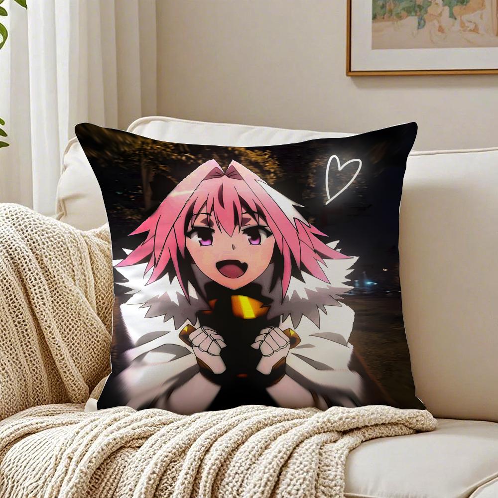anime eccentric FFate AApocrypha AAstolfo Cushion Cover Pillowcase Antidustmite living Room Sofa Decor Cushion Room