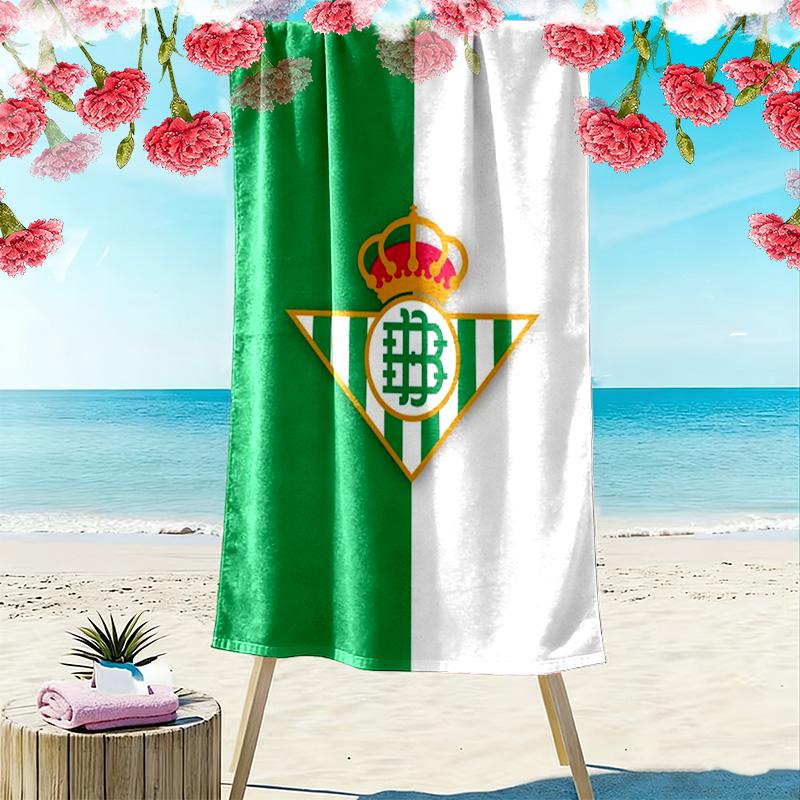 Real Betis Balompié Print Beach Towel, Large Soft Quick Dry Towel for Beach Camping Swimming