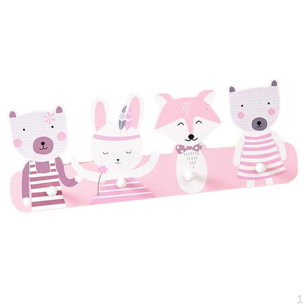 

Hangers 4 Hooks Decoration Holder Keys Bags B