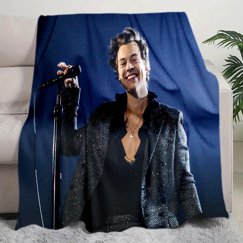 Coperta Harry Styles Perfetta per Tutte le Stagioni Morbida Confortevole Divano Ufficio Pisolino Viaggio Regalo di Compleanno Regalo di Natale