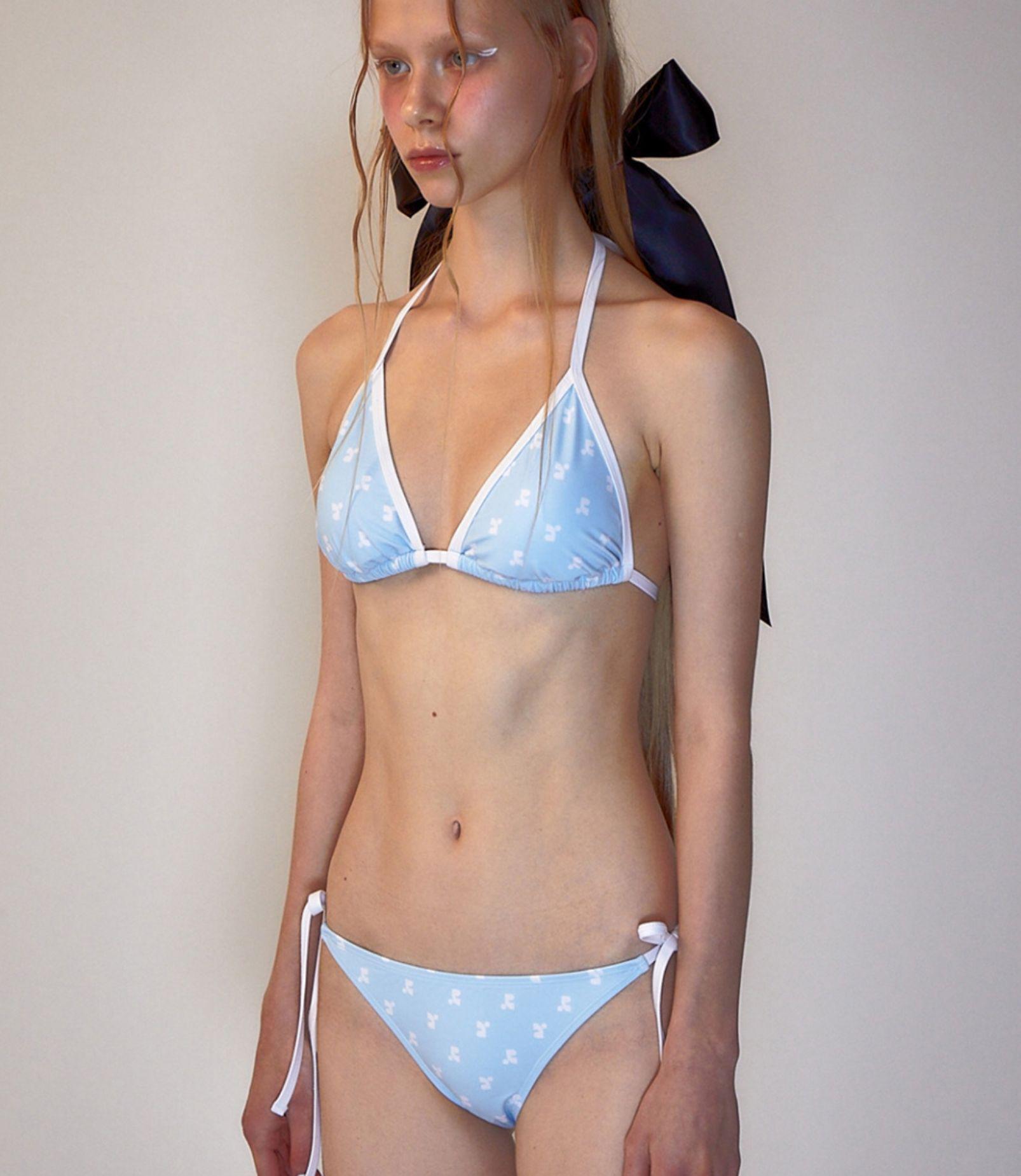 

Корейский стиль 2024 Треугольное бикини: Сексуальный раздельный купальник для женщин - Идеально подходит для горячих источников и отпусков Extra Large синий