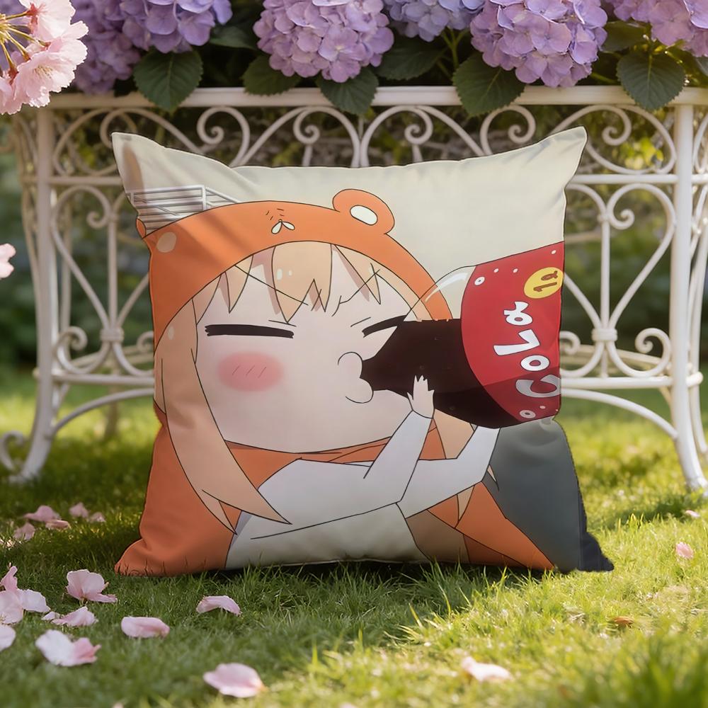 Anime H-Himouto! U-Umaru-chan Cushion Cover Home & Car Dual-Scene Pillow Cover: Reversible for Premium Comfort