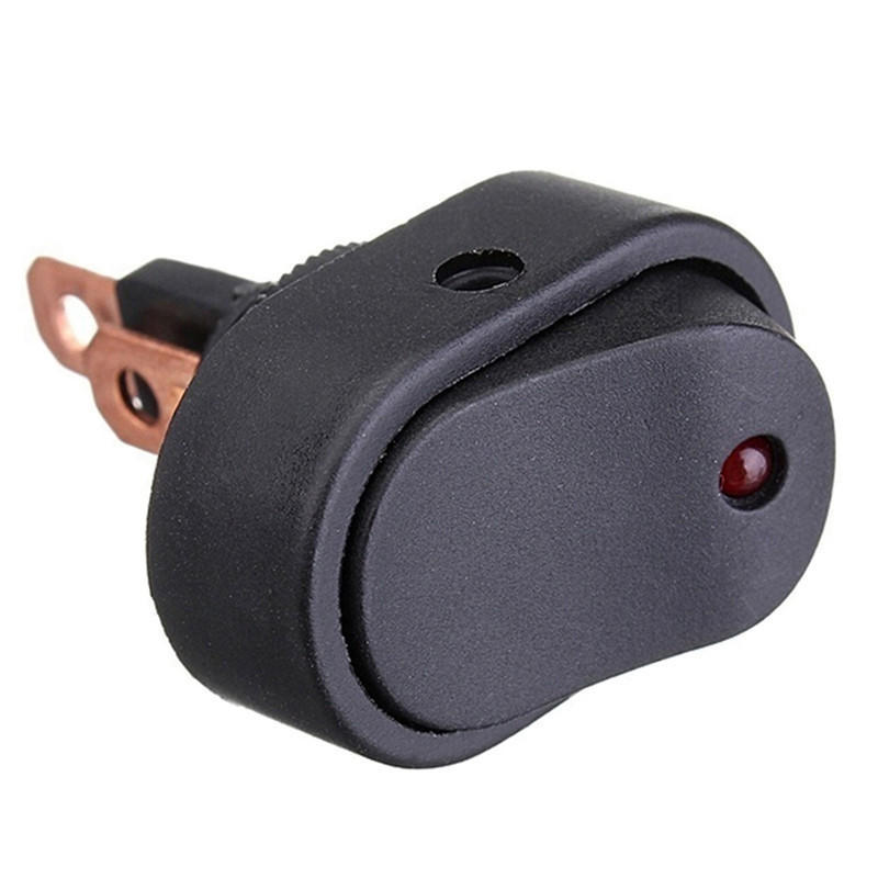 1pc Green LED Light 12V 30A Car Boat Auto Rocker SPST Toggle ON/OFF Switch