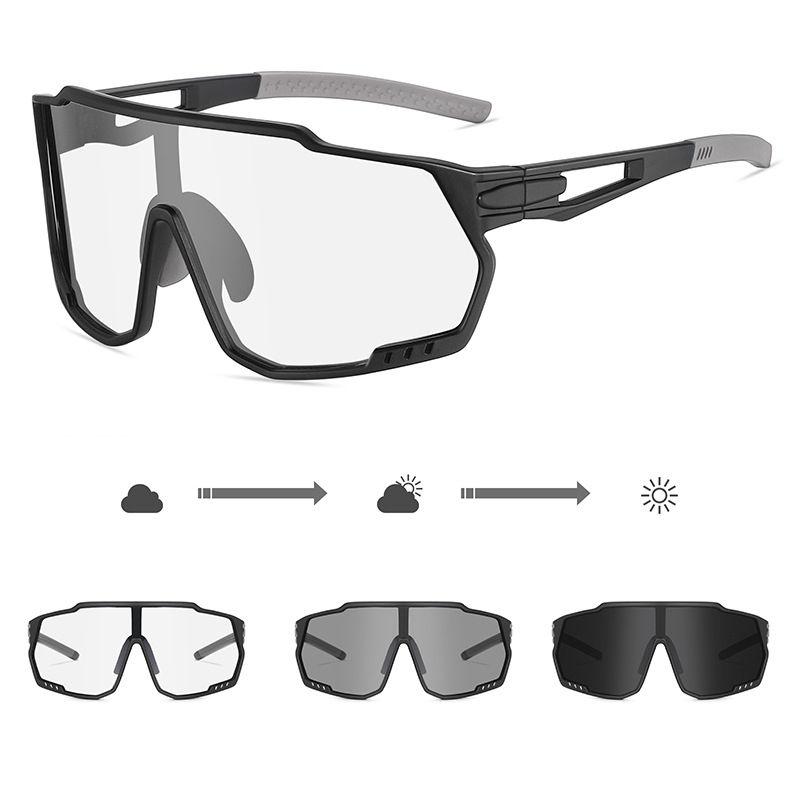 

PC Frame Photochromic Polarized Sunglasses Outdoor Sports Cycling Driving Glasses Fashion Windproof Skiing Goggles for Women Men Unisex GZW