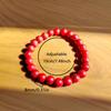 Single Natural Stone Beaded Elastic Bracelet | Turquoise/Red/White Marble Pattern Gem Wristband, Suitable for Daily Wear, Vintage and Simple Style