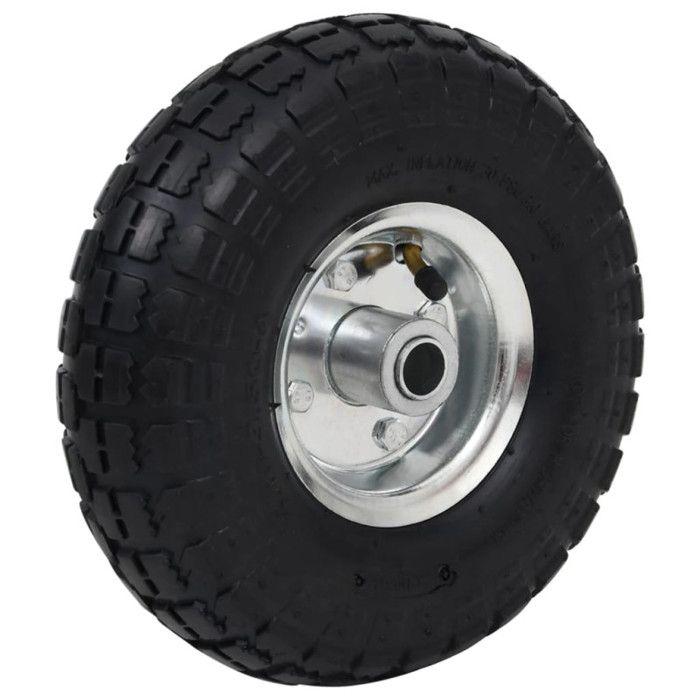 Roue de diable - vidaXL - 4 pcs - Caoutchouc increvable - 260 x 83 mm - Charge 100 kg