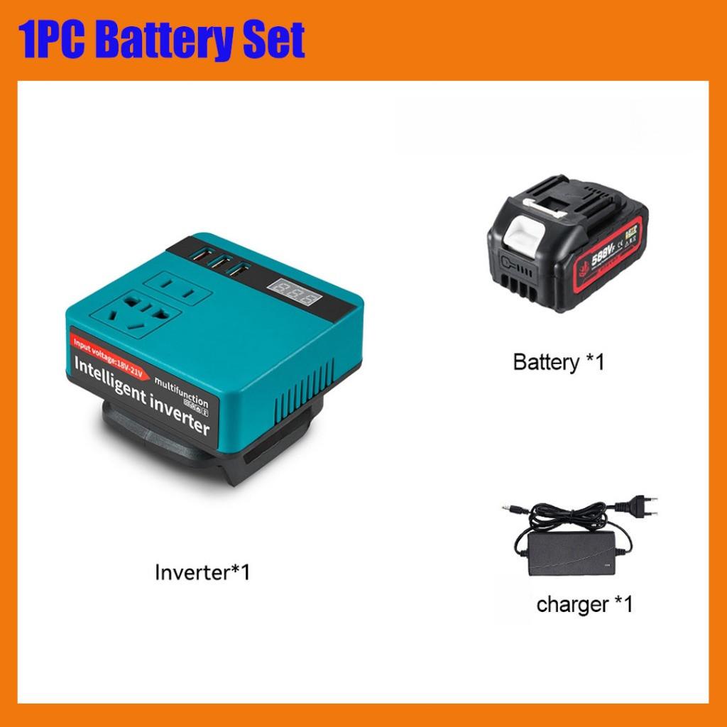 120W Portable Intelligent Power Inverter DC 18V To 220V Inverter Adapter Power Supply Inverter For Home Appliances