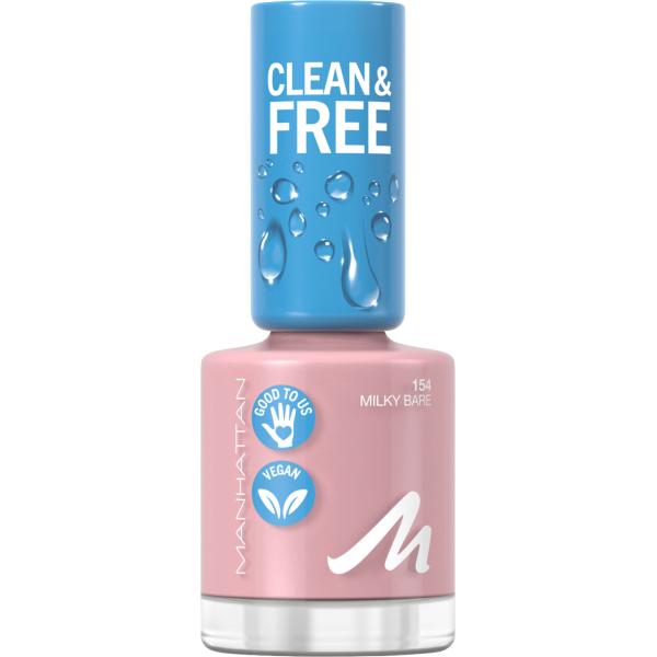 MANHATTAN Manhattan Clean & Free Nail Polish 154 Milky Bear 8ml