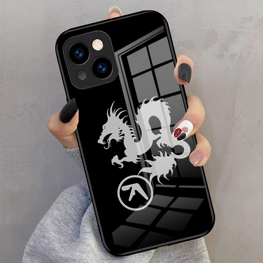 Aphex Twin-es Logo Phone Case For IPhone 17 Pro Max 16 15 14 Pro Max 13 11 X Xs Xr 8 7Plus Glass Cover