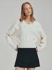 NOUVE Wool V-Neck Knit - Ivory
