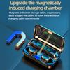 Wireless BT5.0 Earbuds Digital Earphones Noise Resuction with LED Power Display Charging Box Built in Mic Support Phone
