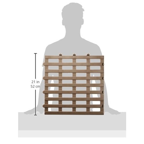 Belca Japanese-Made Slatted Pallet Set (2-Pack), 51.7cm Wide X 51.6cm Deep X 7.1cm High, Eco Brown, Moisture-Resistant, JP-BR2